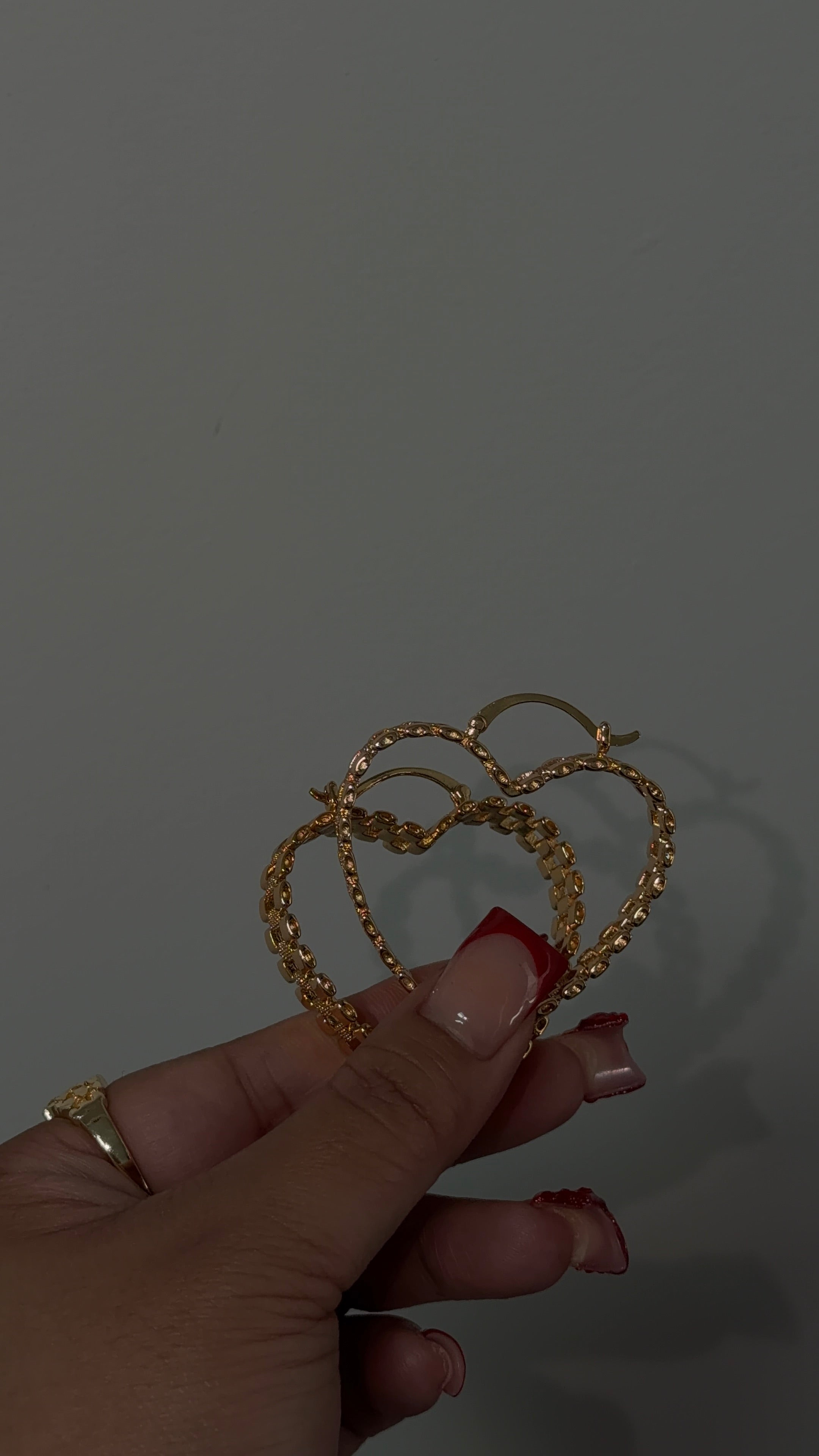 Big Rolex Heart Hoops