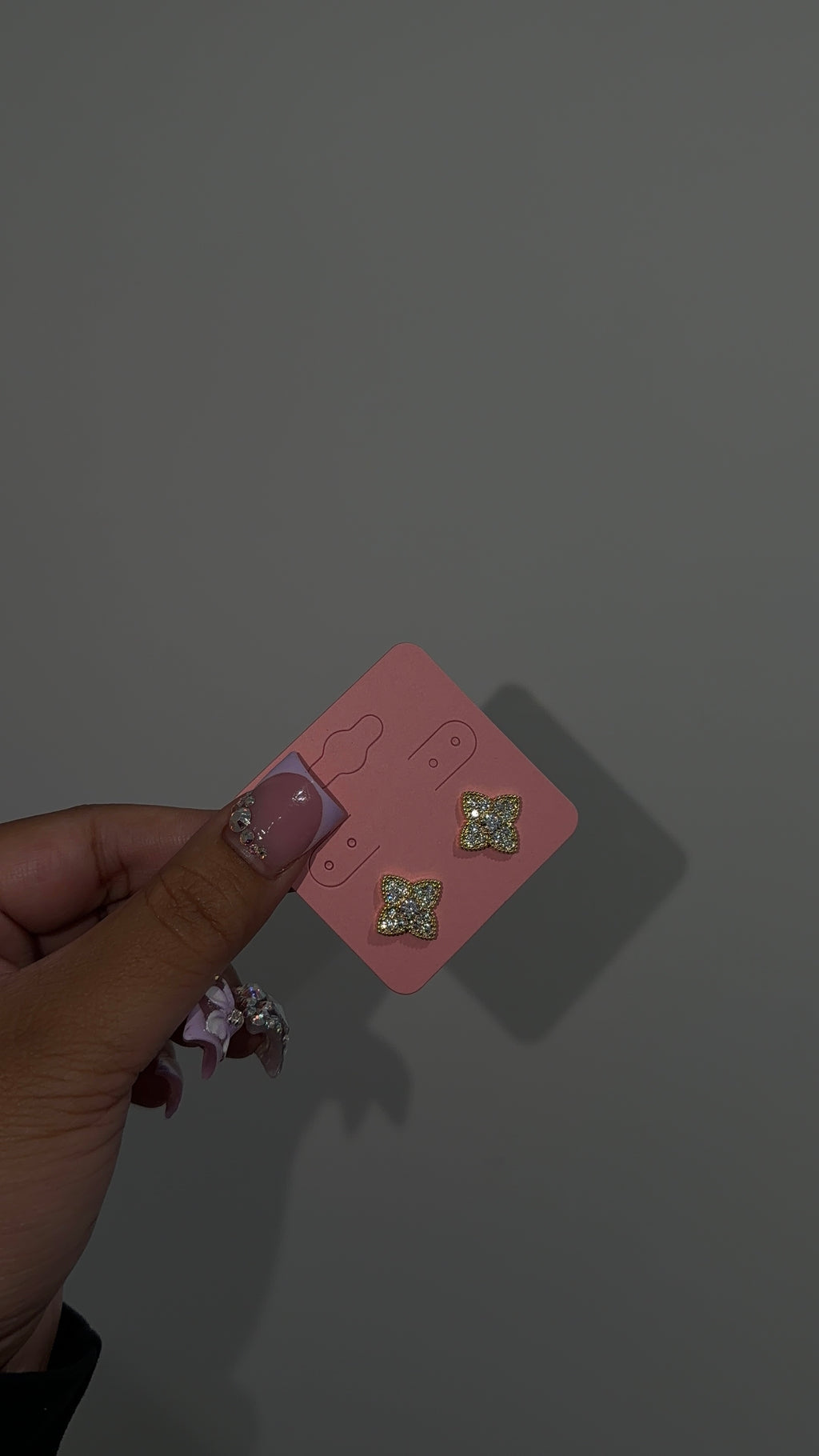 Bling LV Flower Earrings