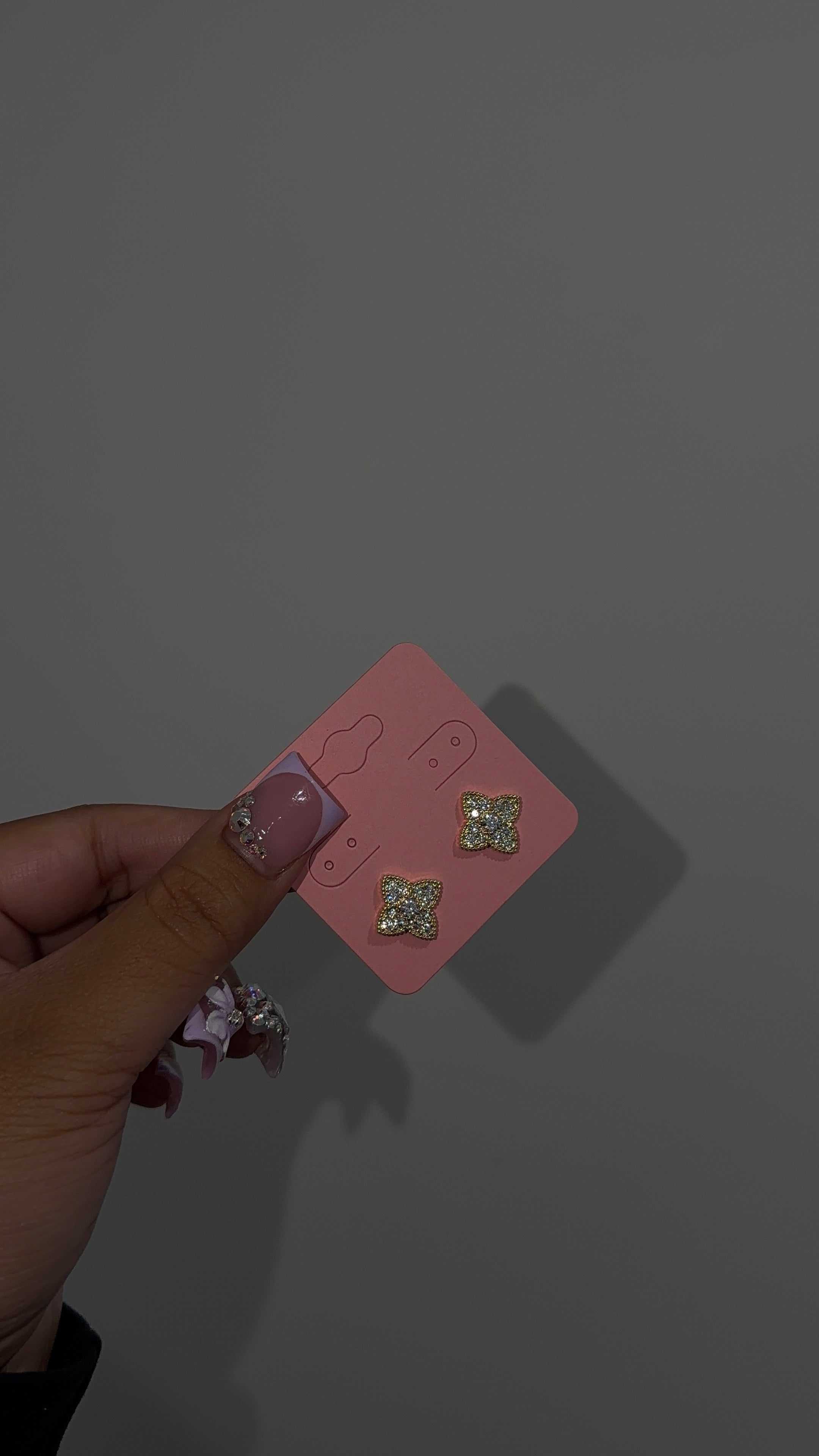 Bling LV Flower Earrings