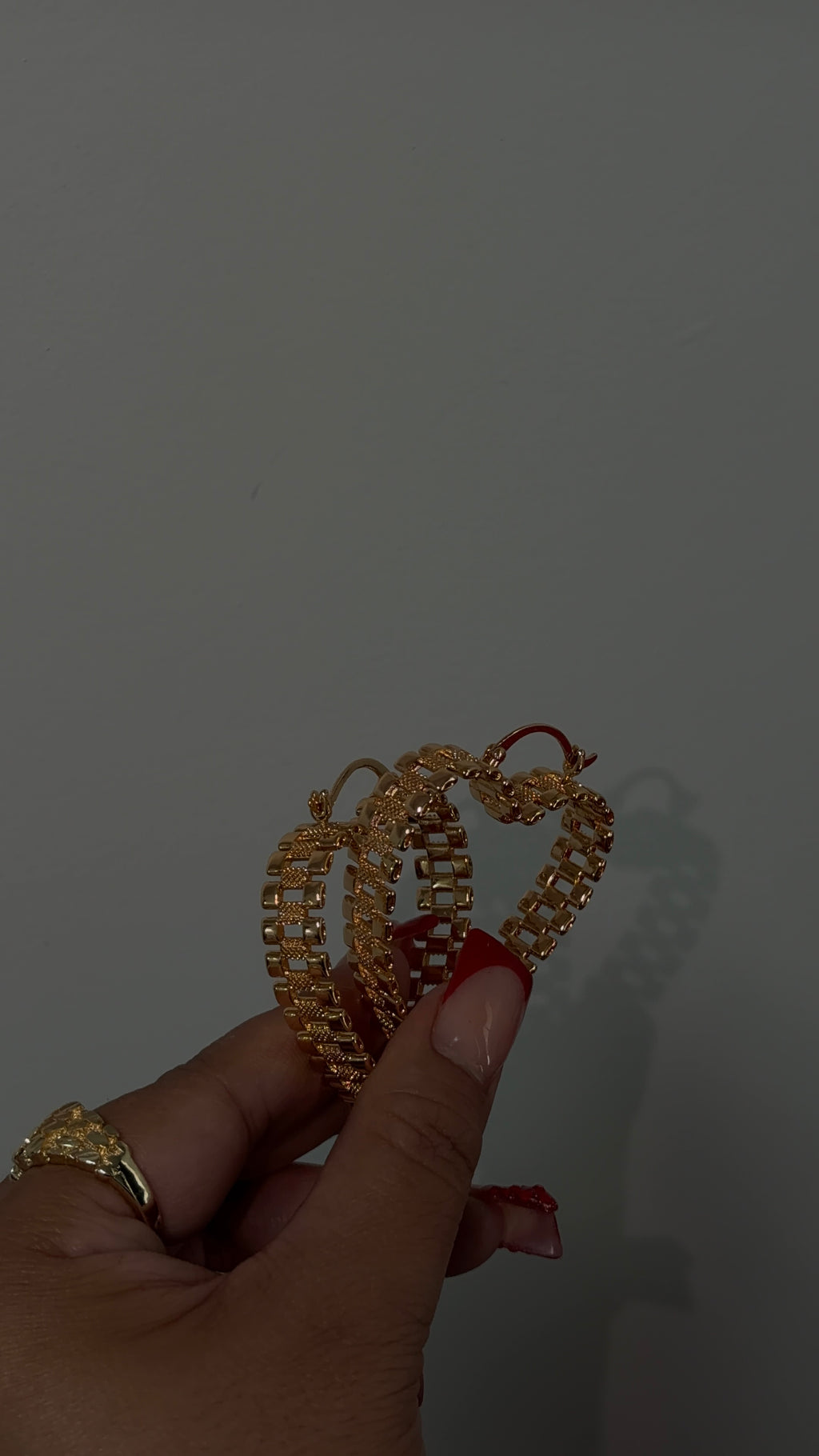 Big Rolex Heart Hoops
