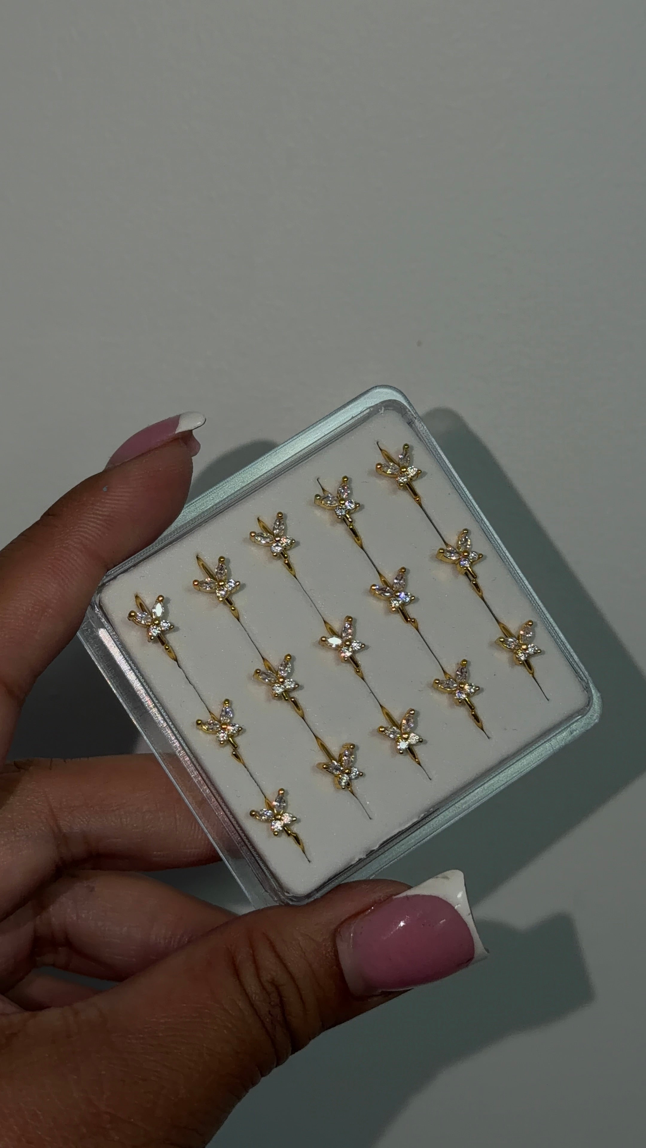 Dainty Diamond Butterfly NOSE HOOP