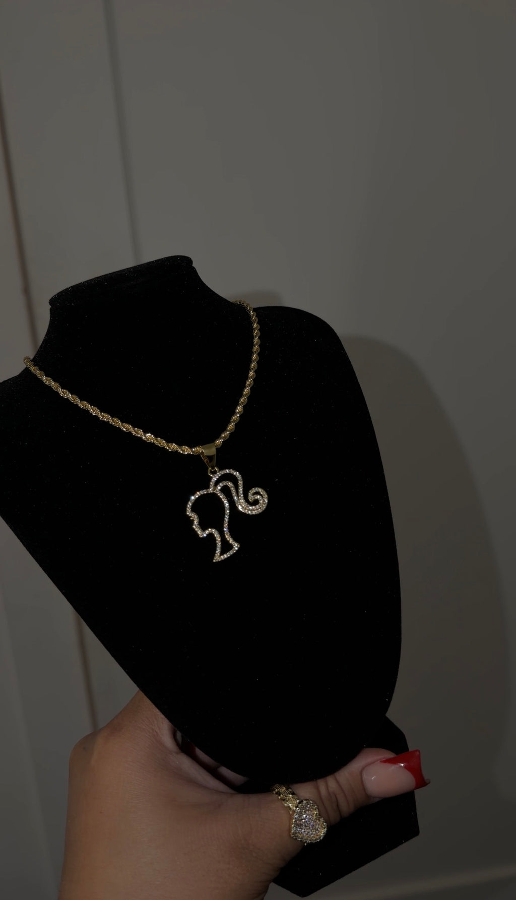 No Face Diamond Brbie Chain