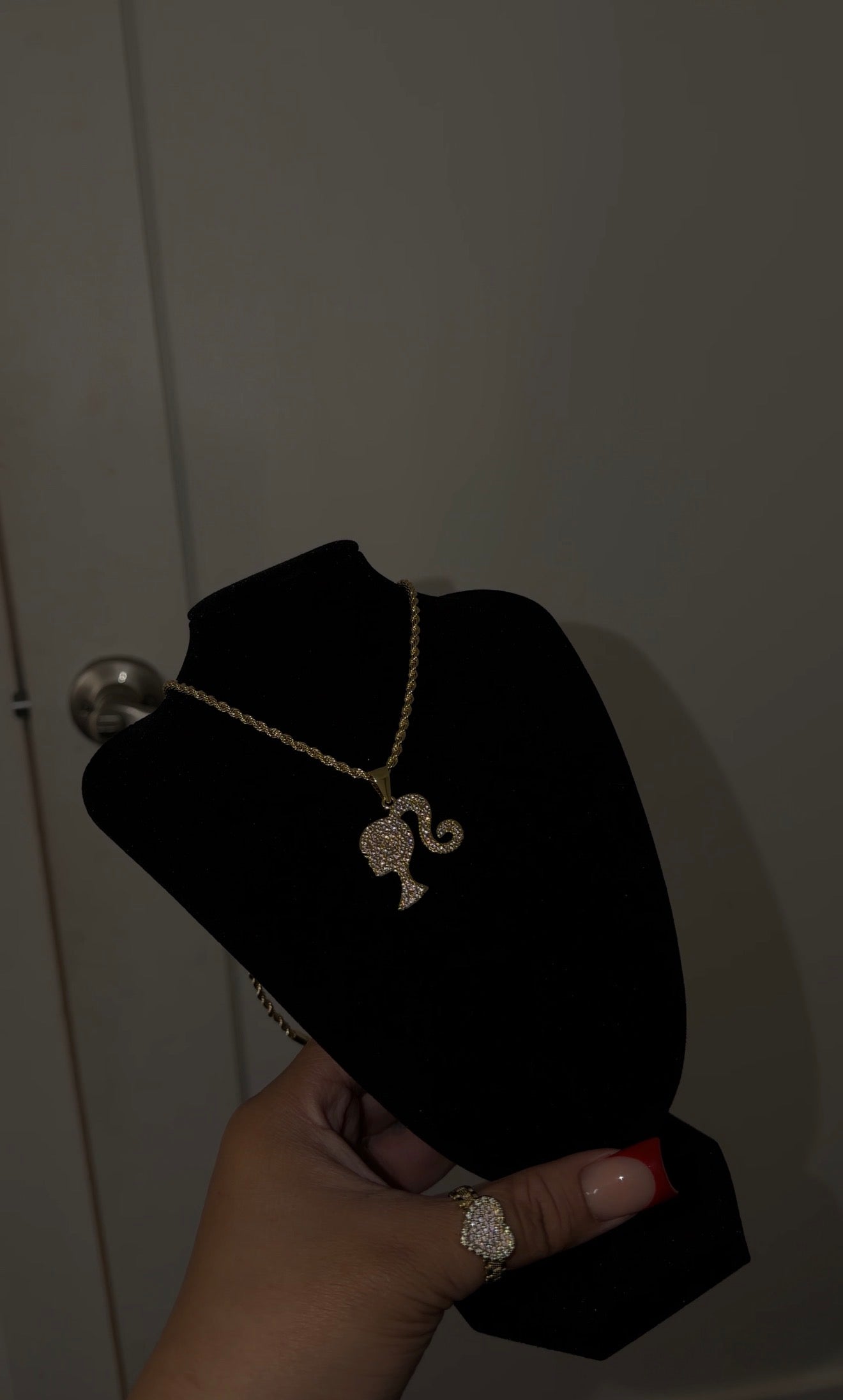 Pink Diamond Brbie Chain