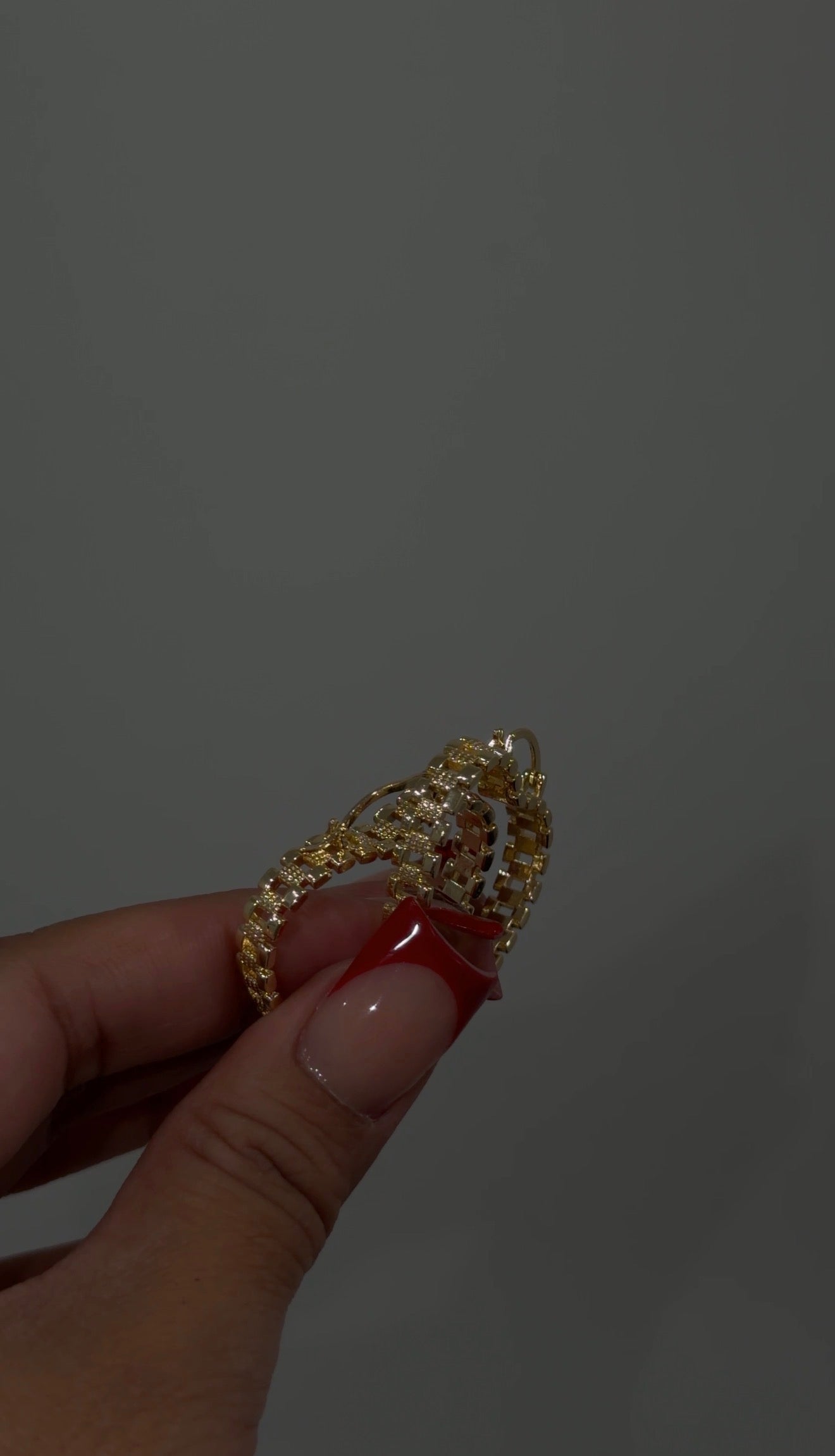 Heart Rolex Hoops