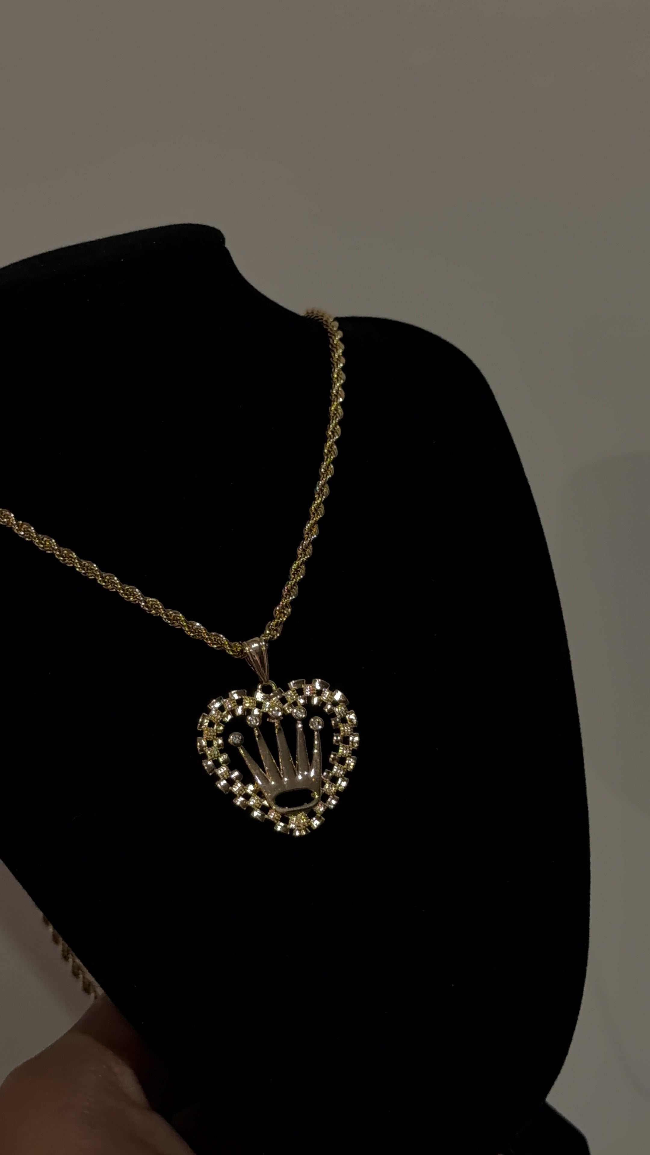 Crown Rolex Heart Chain