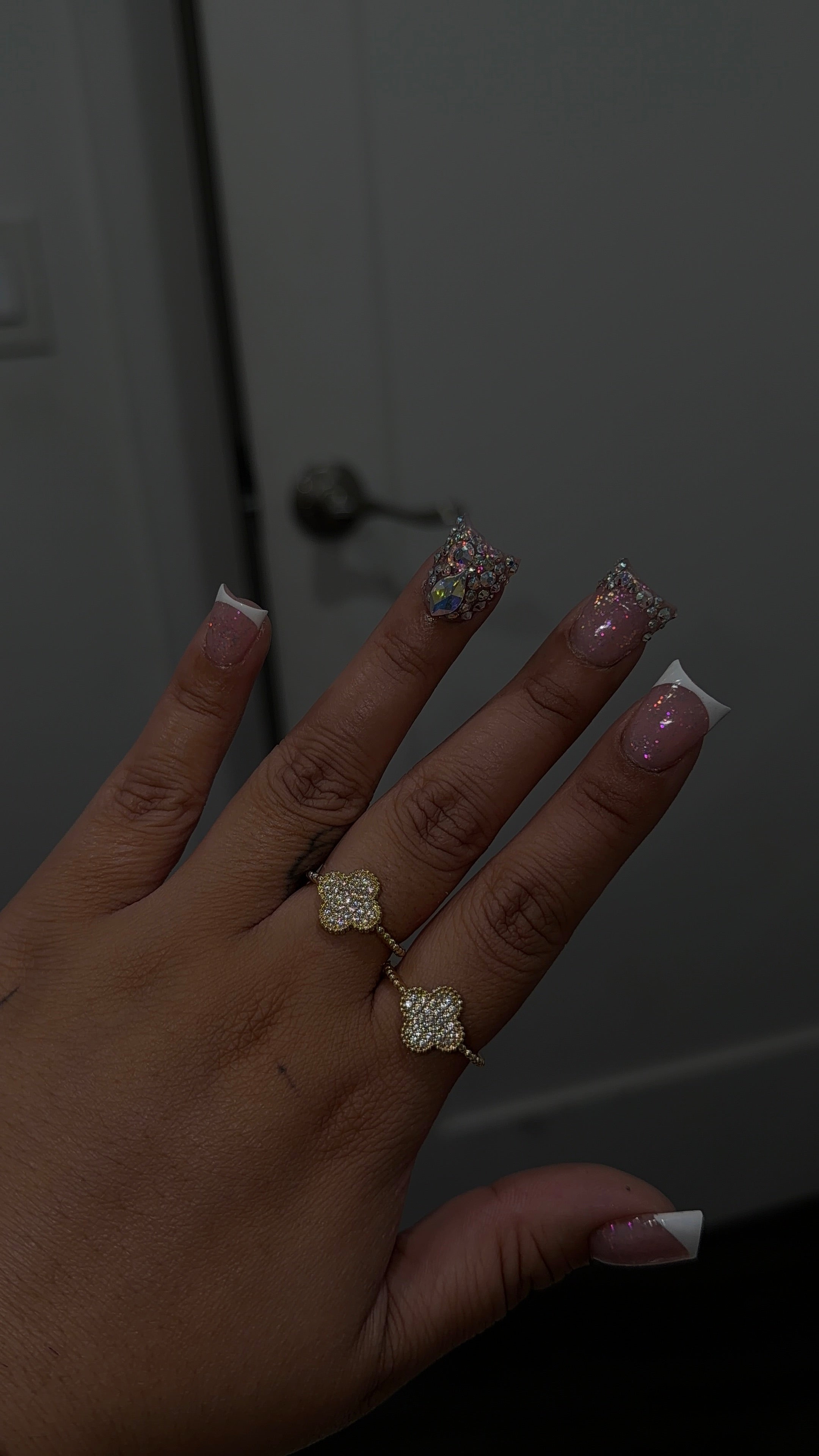 Dainty VCleef Diamond Ring