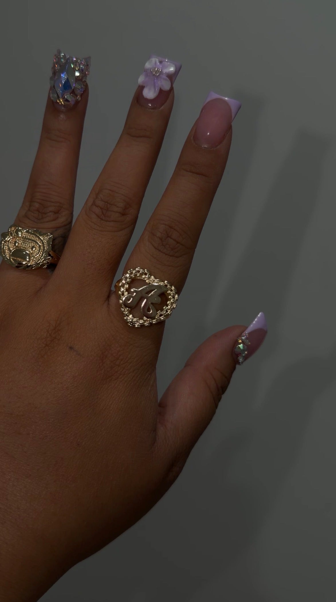 Lil Heart Initial Rolex Ring