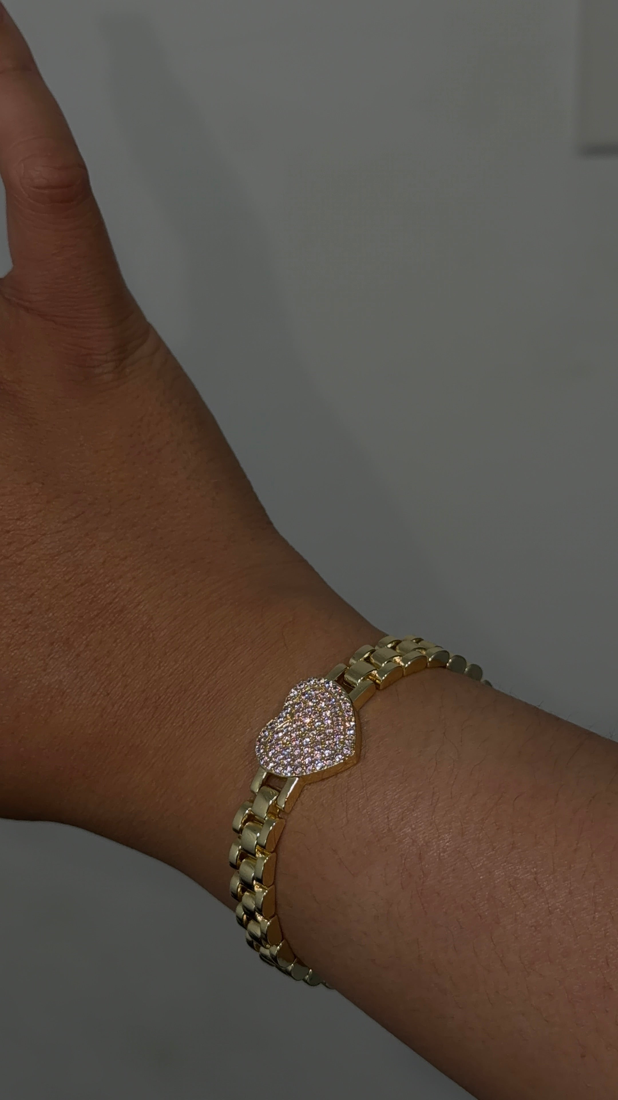 Pink Heart Rolex Bracelet