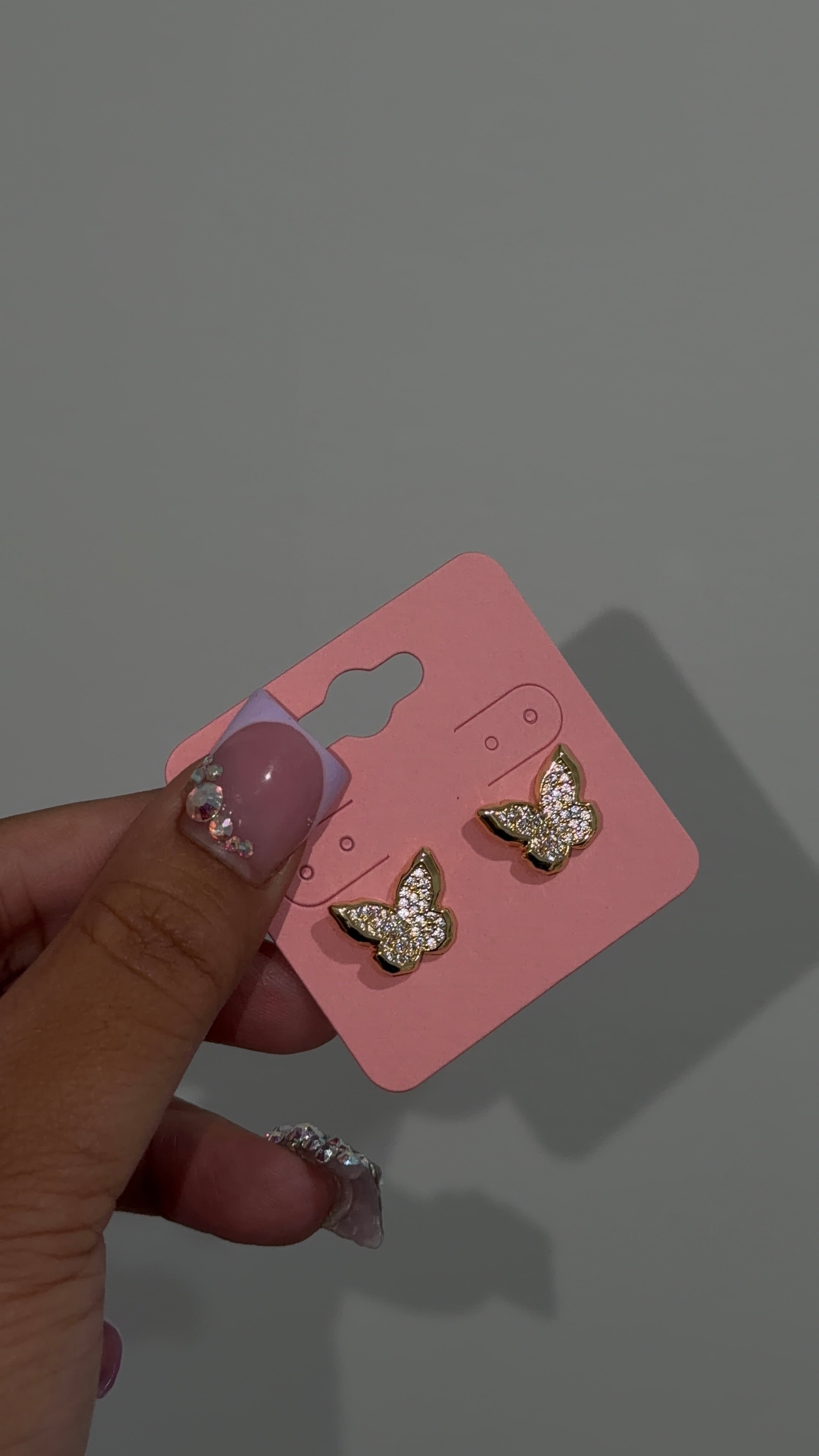 Bling Butterfly Earrings