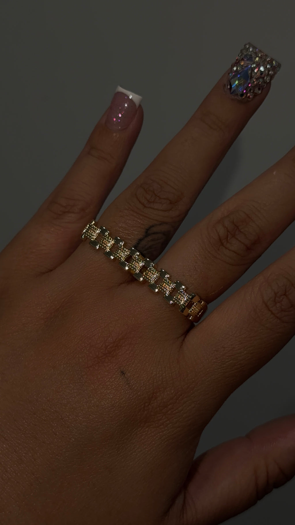 Plain Rolex 2 Finger Ring