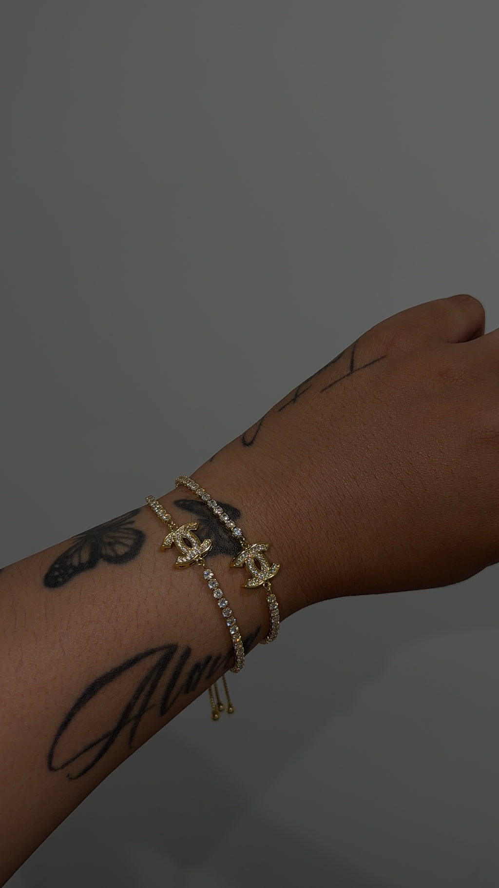 Double C Bling Bracelet