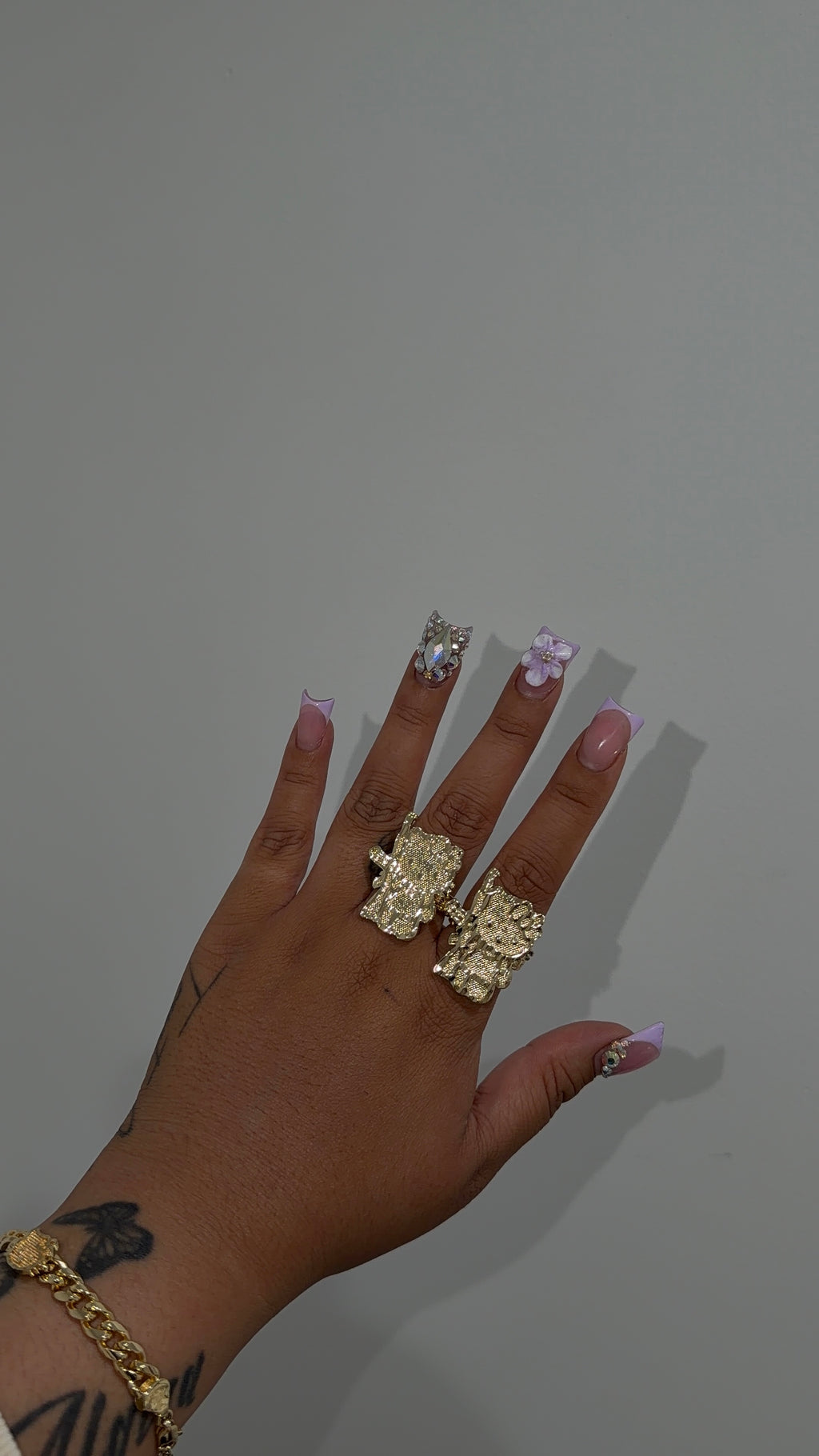 Big Hk Ak Rolex Ring