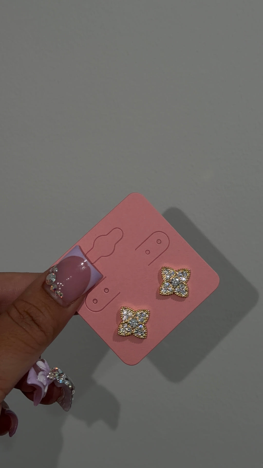 Bling LV Flower Earrings