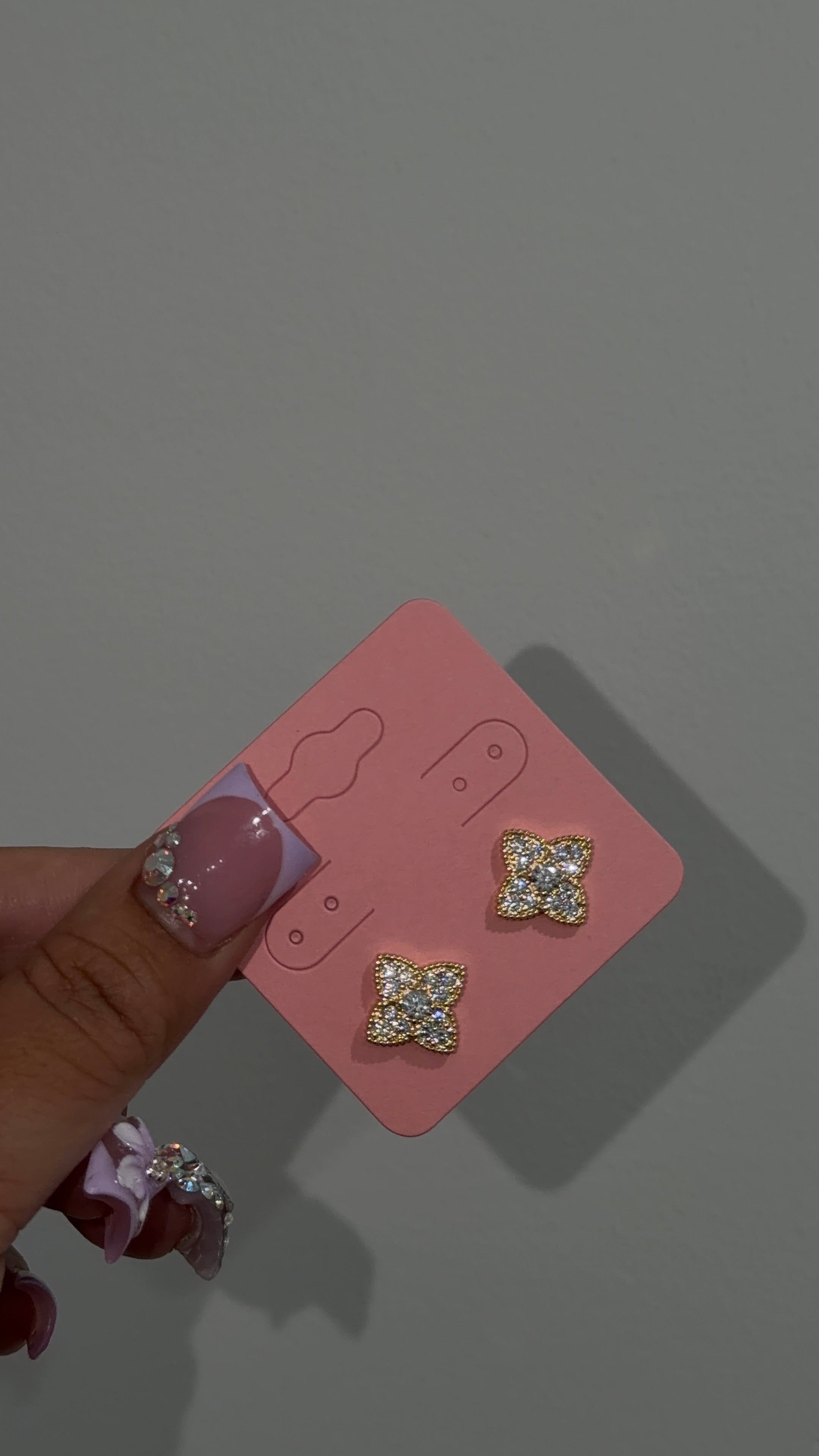 Bling LV Flower Earrings