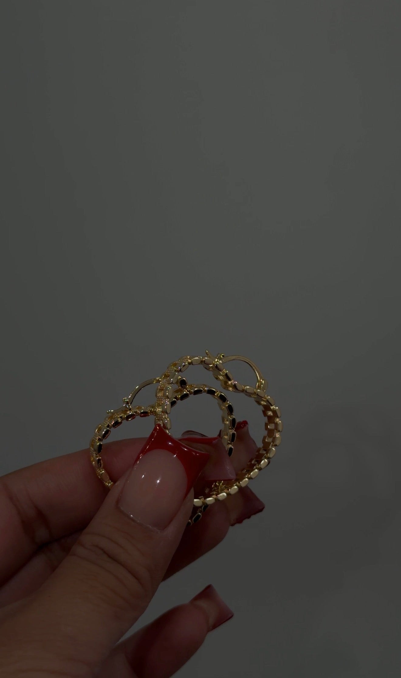 Heart Rolex Hoops