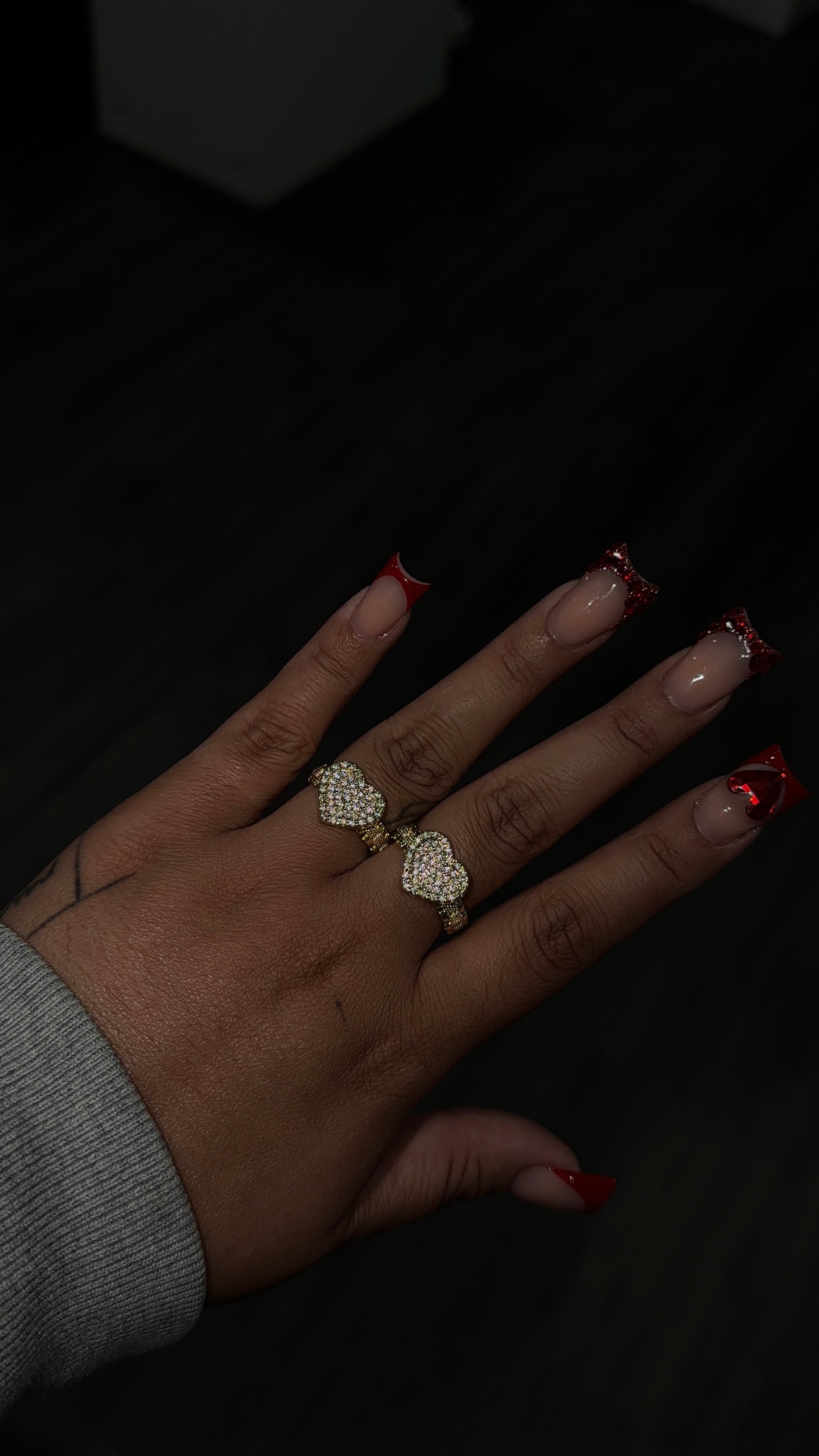 Diamond Pink Heart Rolex Ring