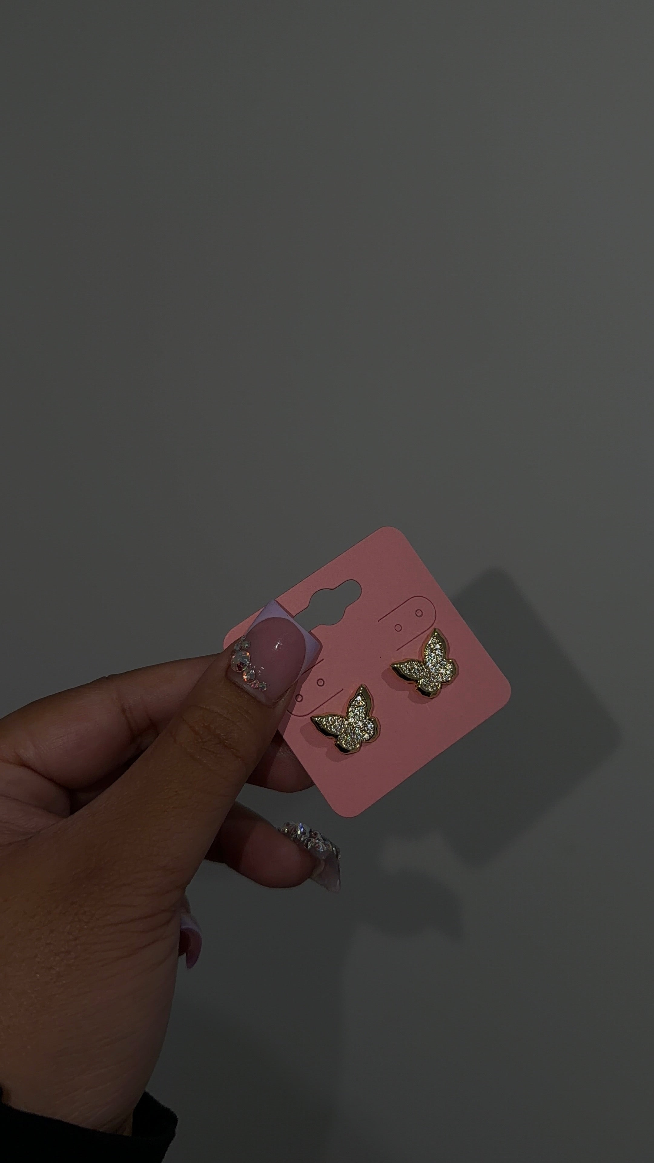 Bling Butterfly Earrings