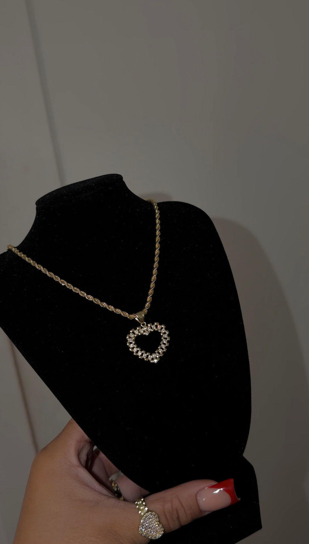 Diamond Heart Rolex Chain
