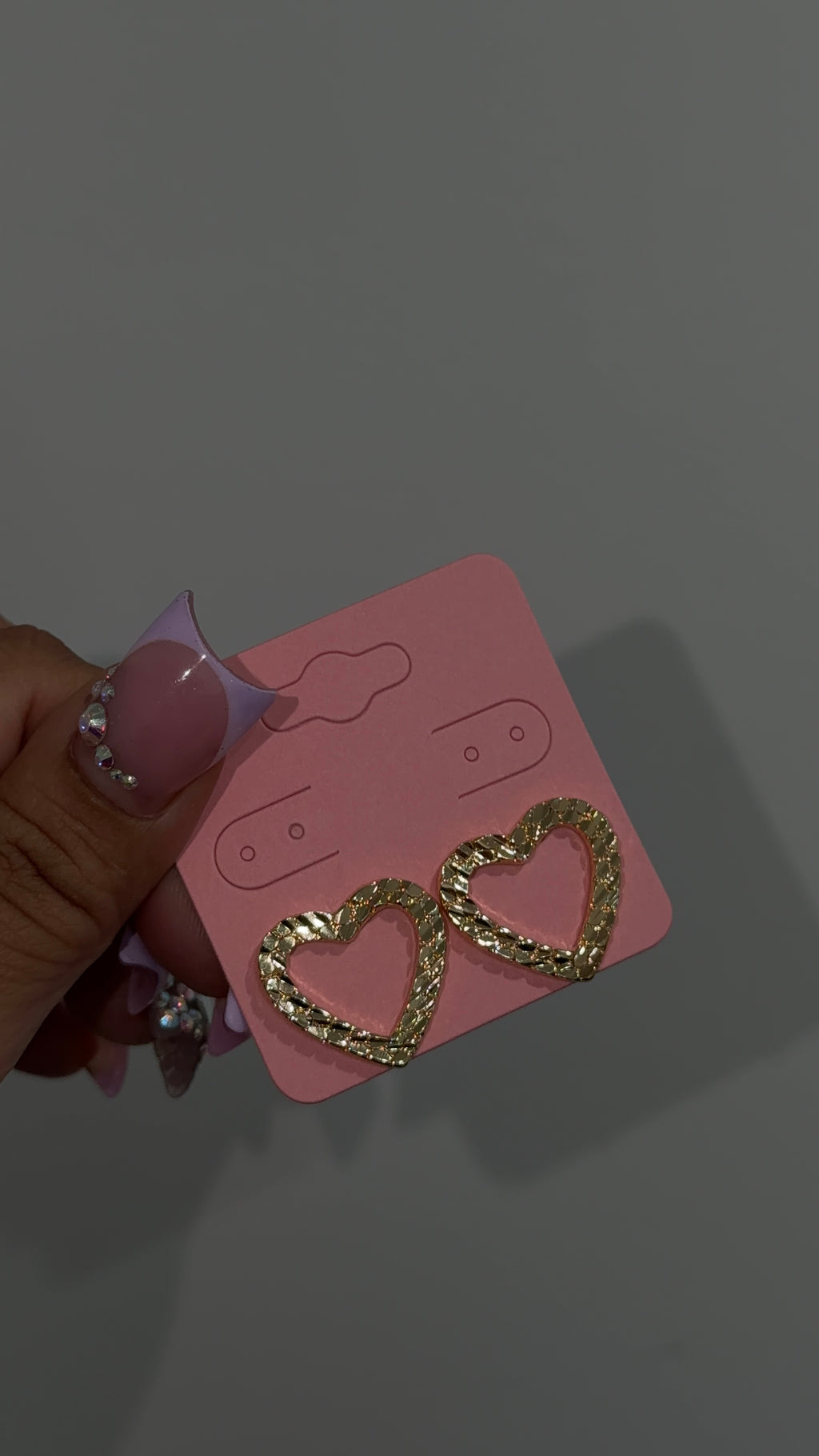 Open Heart Nugget Earrings