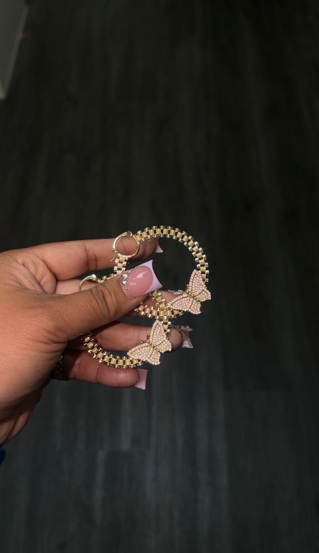 Butterfly Rolex Hoops