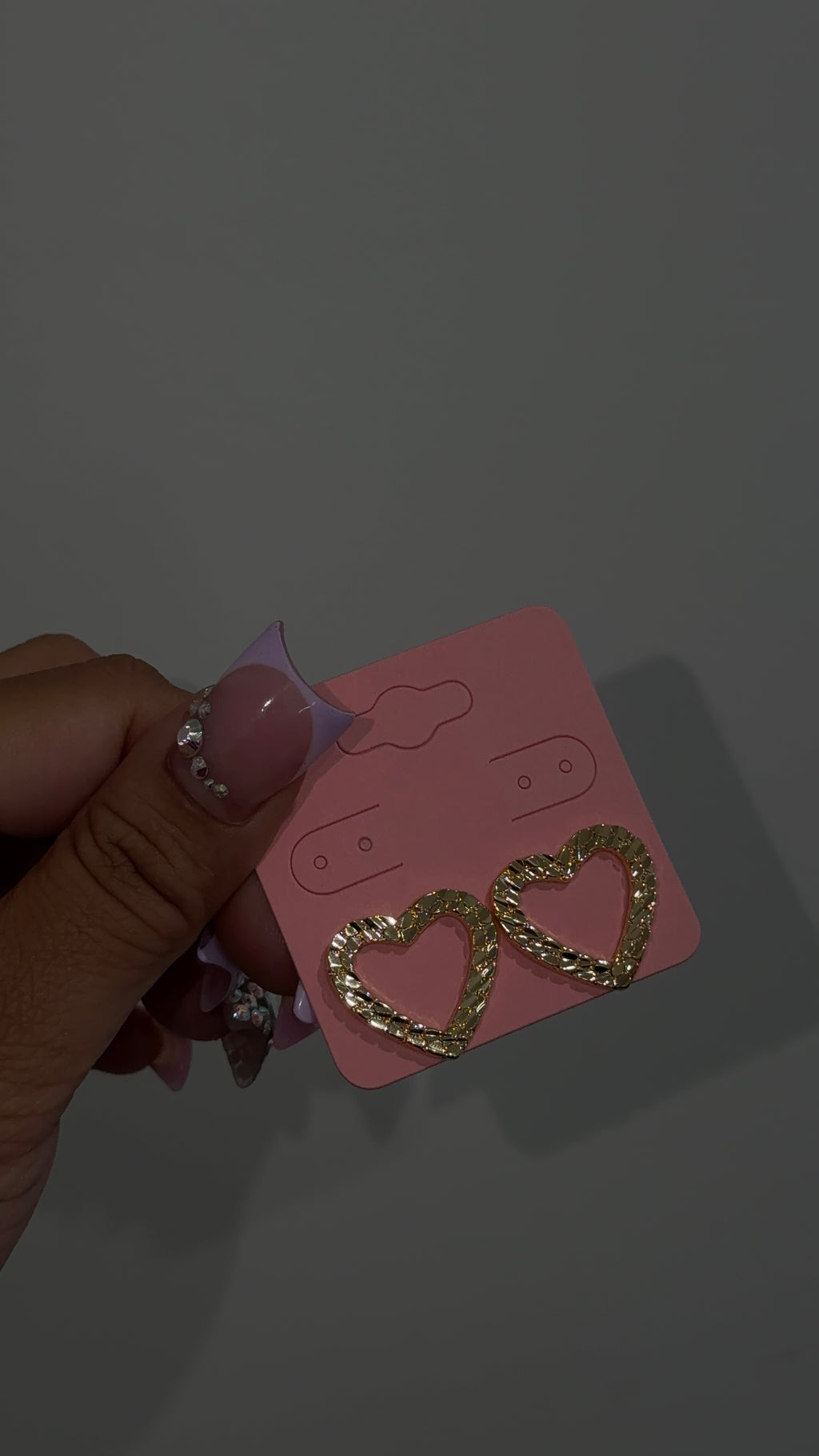 Open Heart Nugget Earrings