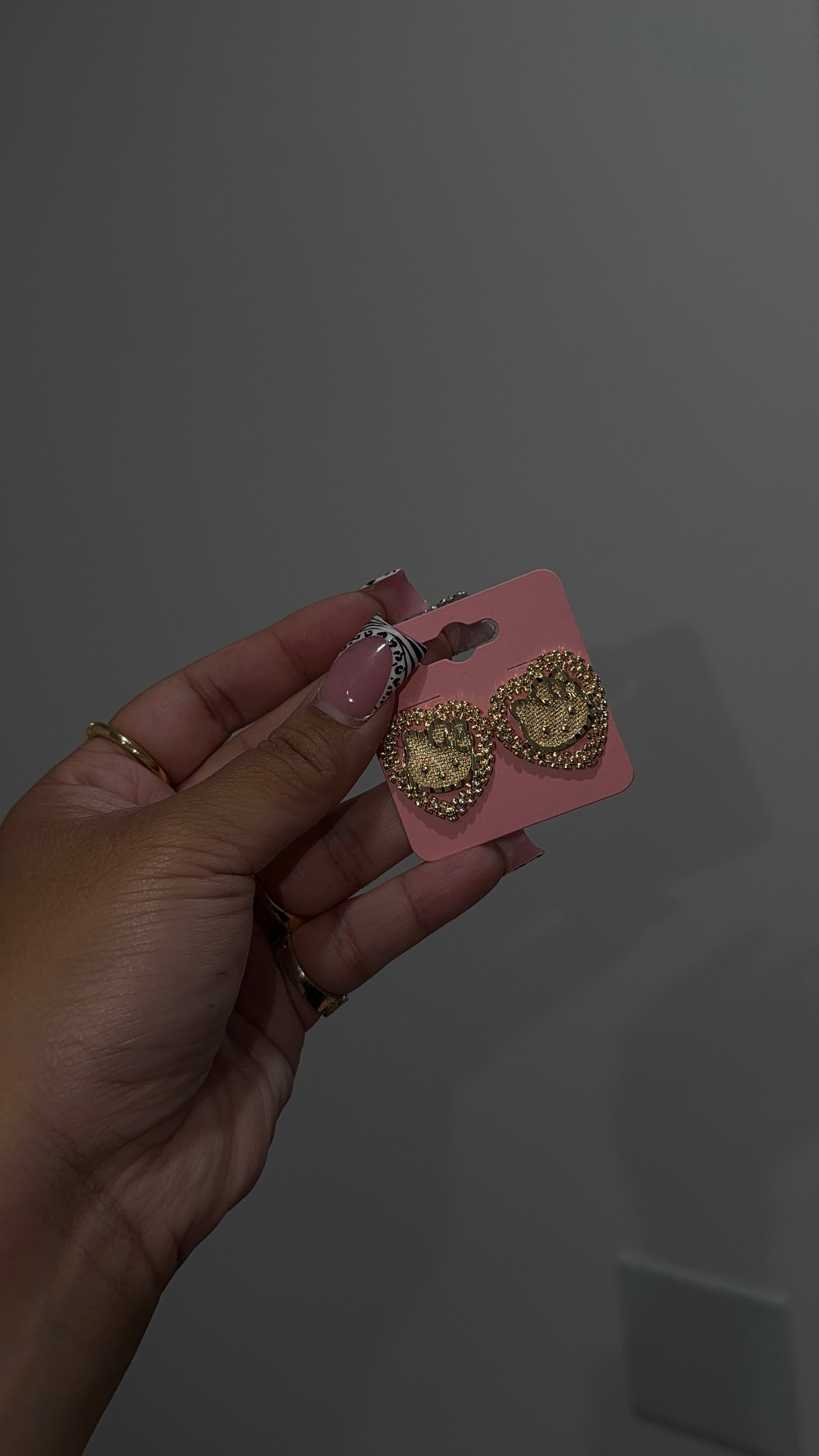 Big Hk Heart Rolex Earrings