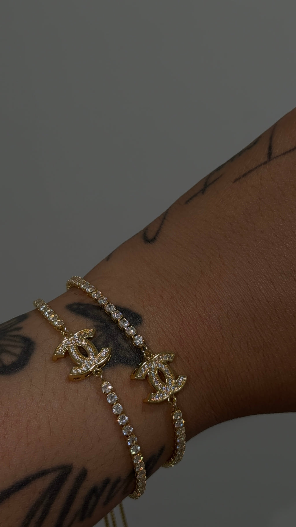 Double C Bling Bracelet