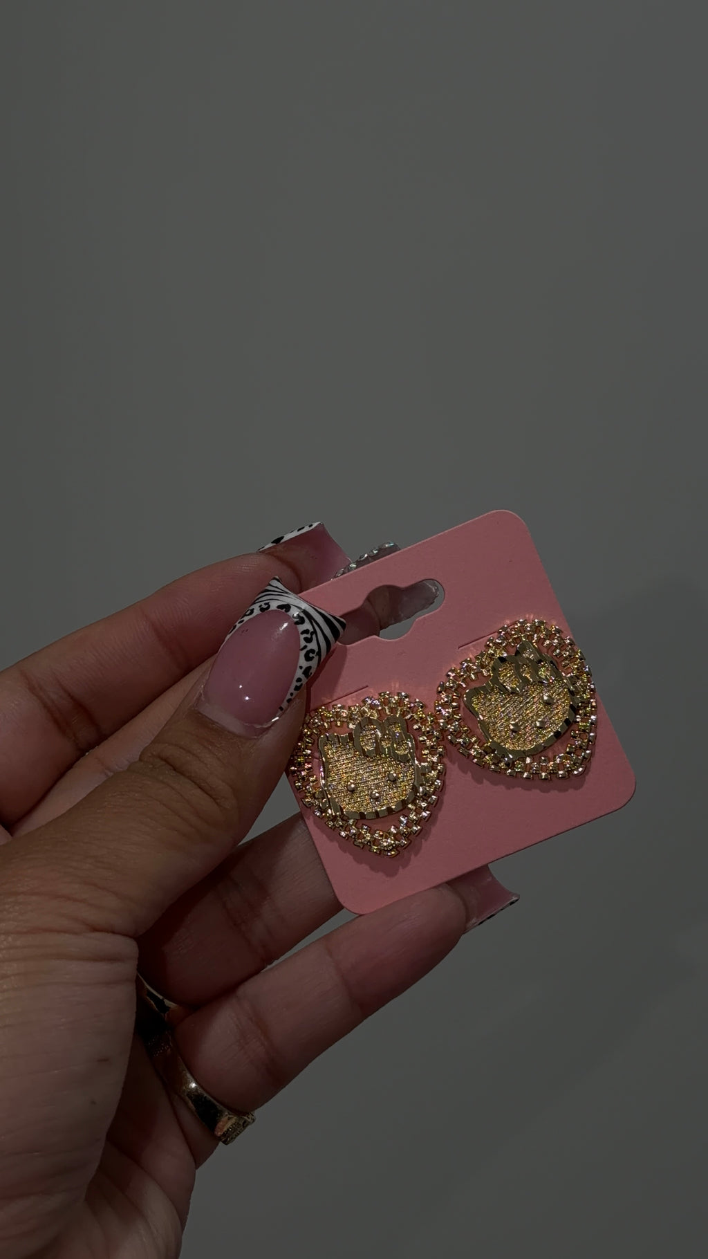 Big Hk Heart Rolex Earrings