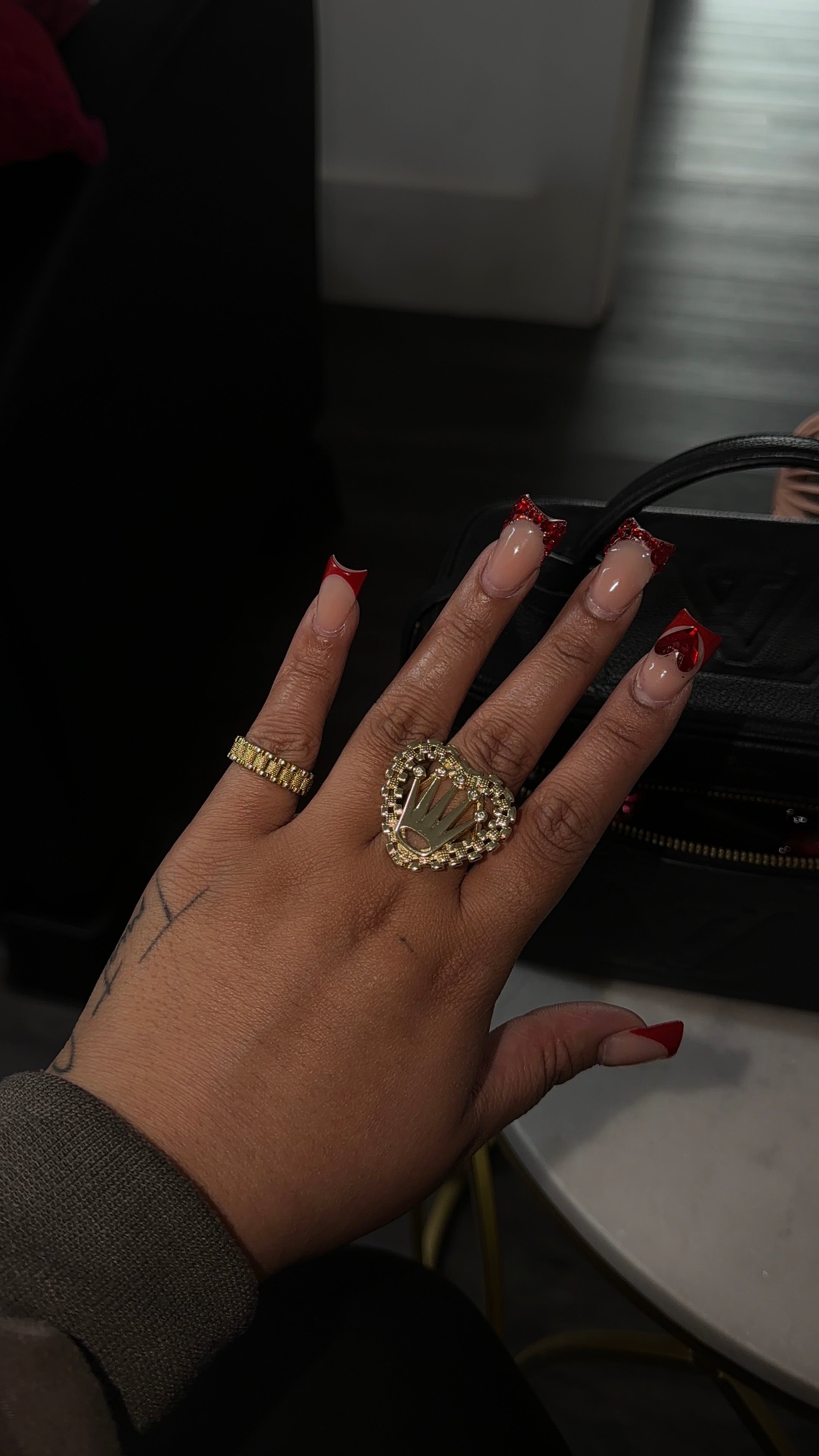 Big Heart Rolex Crown Ring