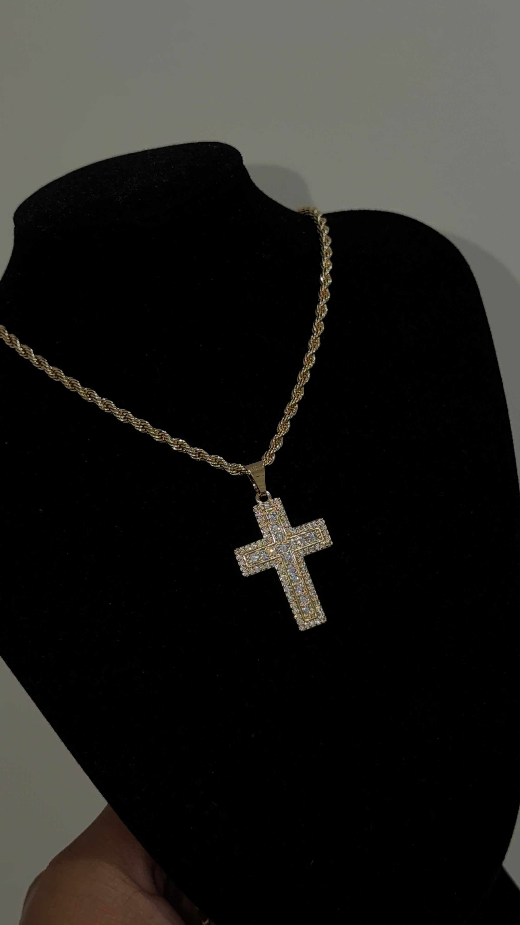 Bling Cross Necklace