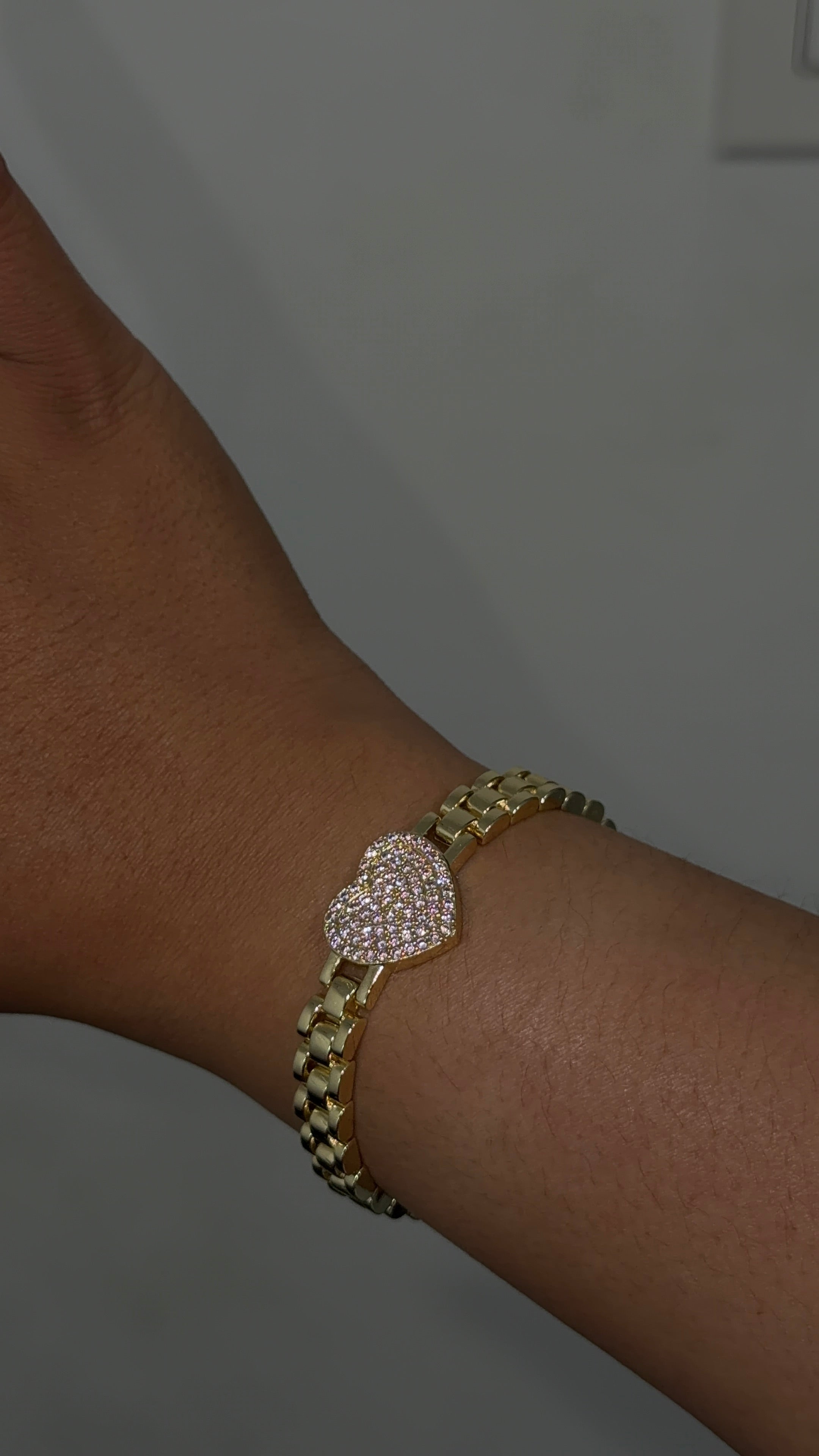 Pink Heart Rolex Bracelet