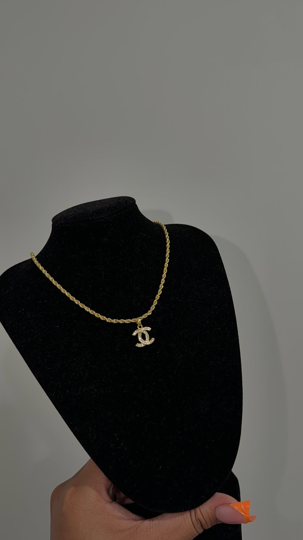 Dainty Double C Necklace