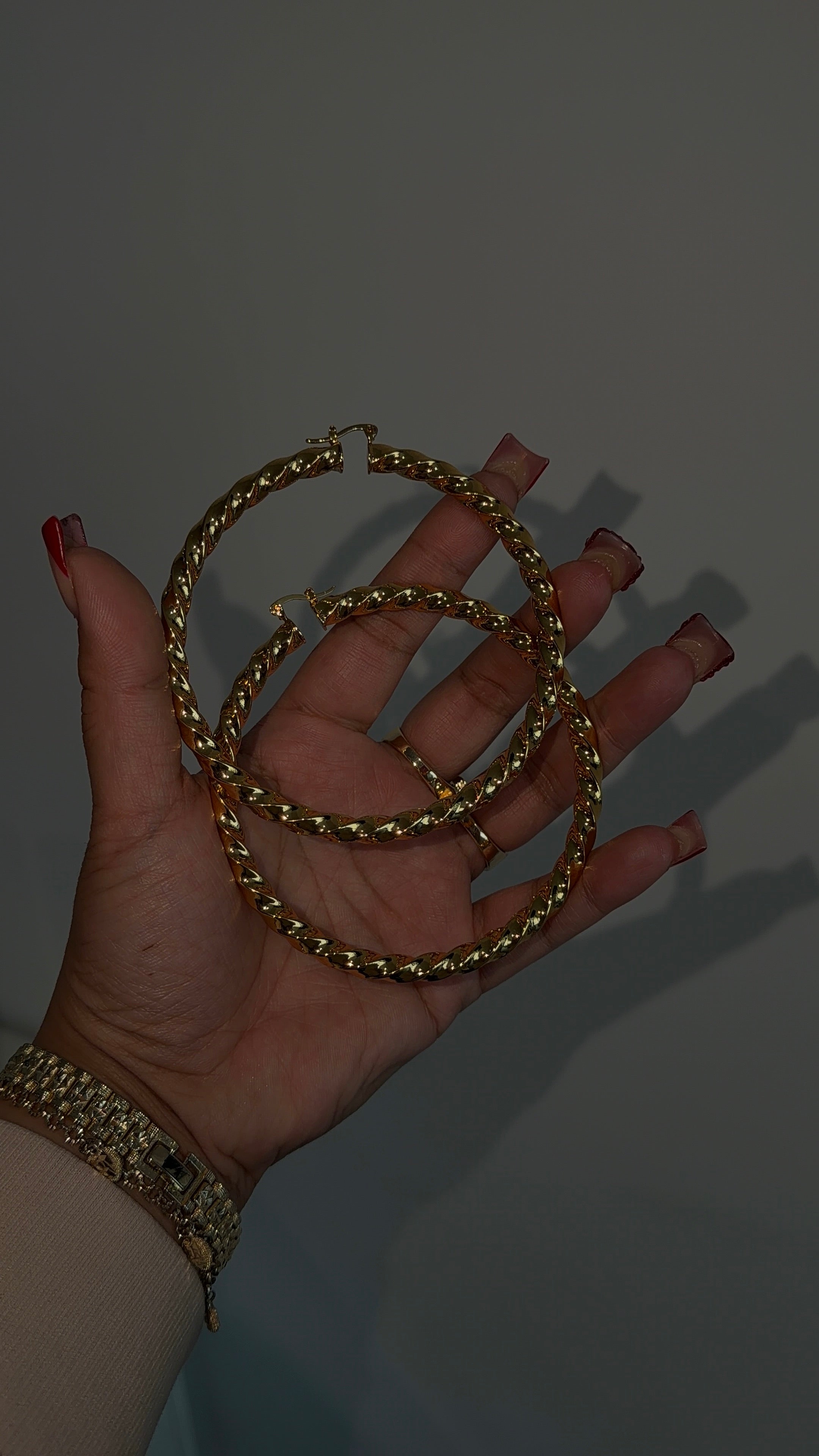90mm Twisty Hoops
